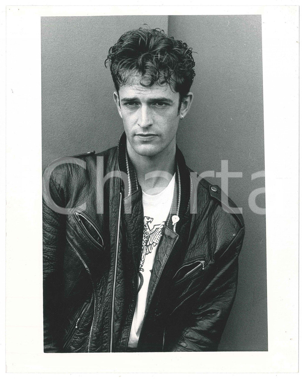Fotografia d epoca originale 1987 VENEZIA Mostra del Cinema  Attore Rupert EVERETT  Ritratto  Foto 20x25 1