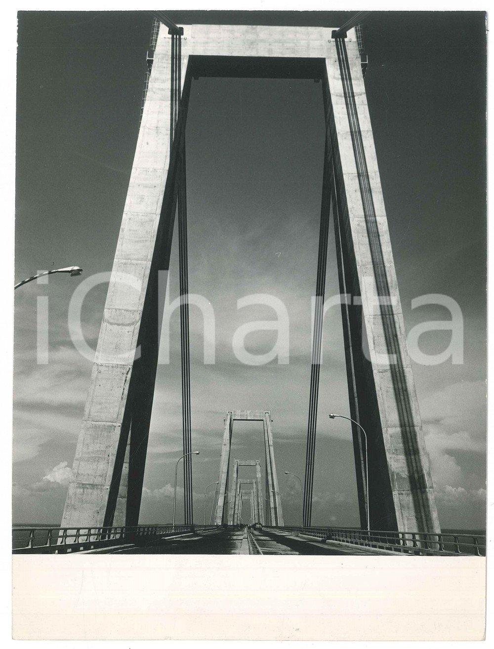 Fotografia d epoca originale 1970 VENEZUELA MARACAIBO Ponte General Rafael Urdaneta di Riccardo MORANDI Foto 1