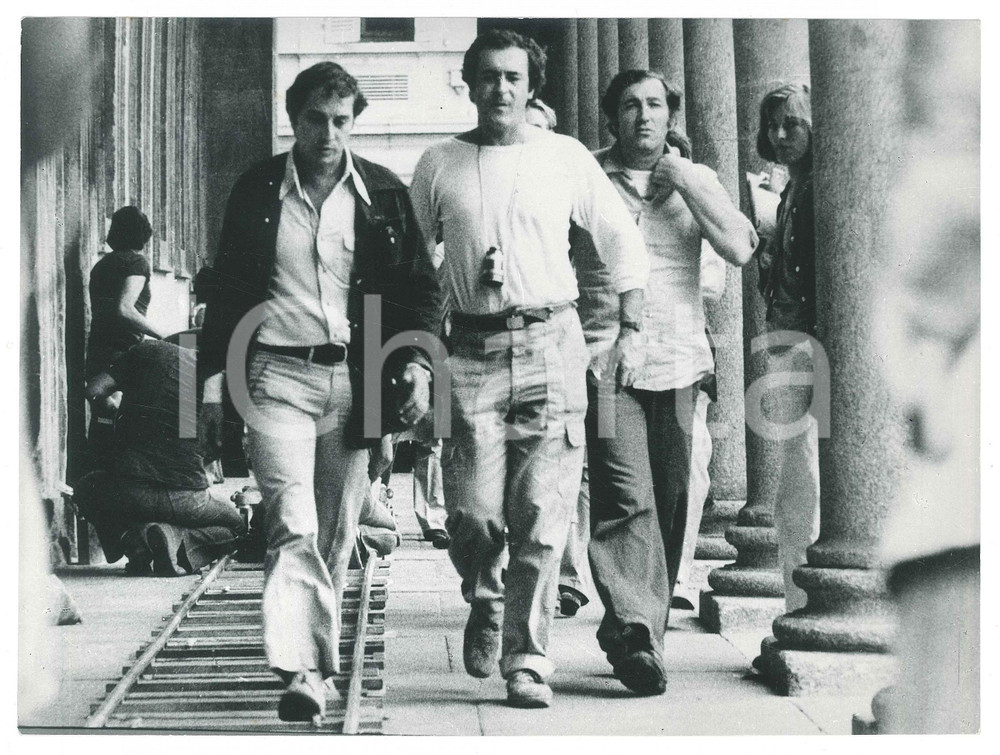 Fotografia d epoca originale 1979 CINEMA Bernardo BERTOLUCCI Vittorio STORARO sul set de LA LUNA Foto 1