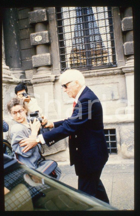 Fotografia d epoca originale 1988 MILANO Burt LANCASTER  35 mm vintage slide 15 1