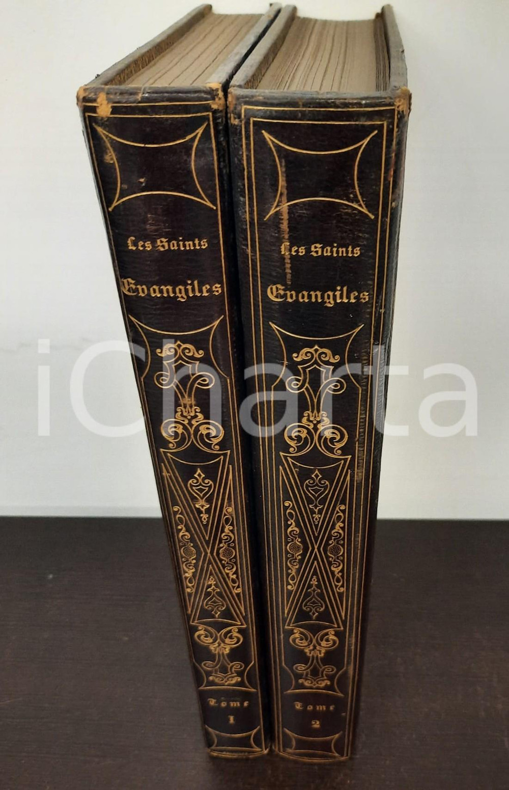 Libro, pubblicazione d epoca 1836 Le Saints Evangiles  Abbé DASSANGE  Ed. CURMER 2 voll. 1