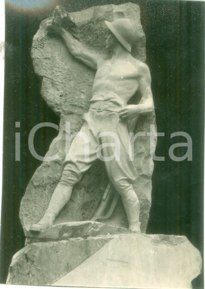Fotografia d epoca originale 1940 ca LA SPEZIA Carlo FONTANA Monumento ai Caduti della Chiappa Fotografia 1