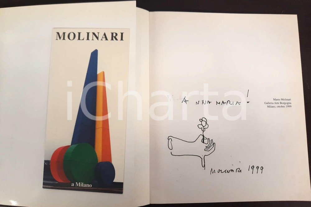 Libro, pubblicazione d epoca 1999 Mario MOLINARI Equivalenza plastica mutante Catalogo mostra AUTOGRAFO 1