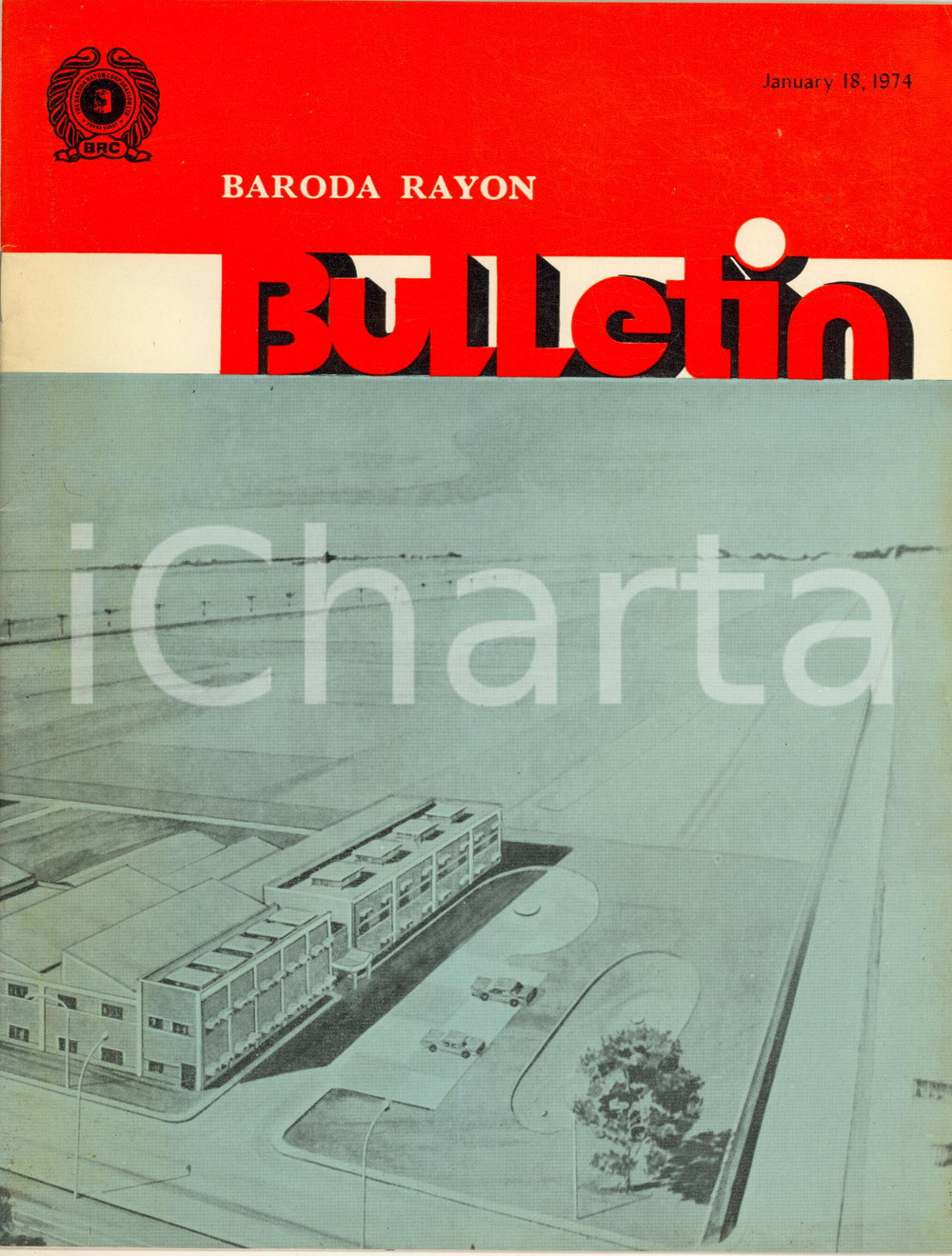 Libro, pubblicazione d epoca 1974 INDIA   BARODA RAYON Bulletin  Inauguration Baroda Rayon s nylon plant 1