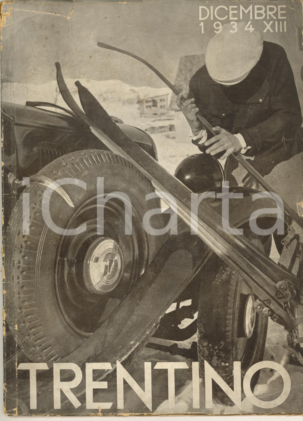 Materiale pubblicitario d’epoca Dicembre 1934 TRENTINO Giulio Benedetto EMERT  Laghi di Monticolo Rivista n°12 1