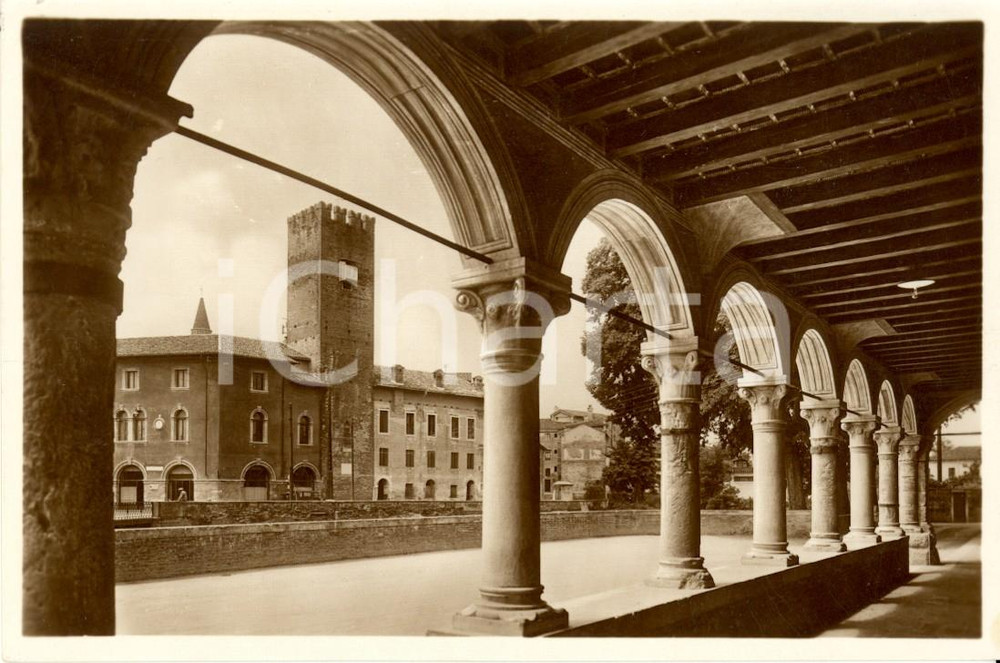 Cartolina originale da collezione 1940 ca VICENZA Piazza XX Settembre vista da portico di Palazzo ANGARAN FP NV 1