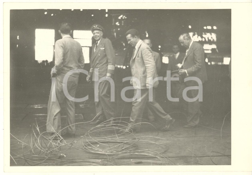 Fotografia d epoca originale 1948 SESTO S. GIOVANNI Stabilimento UNIONE FALCK Visita al treno vergella Foto 1