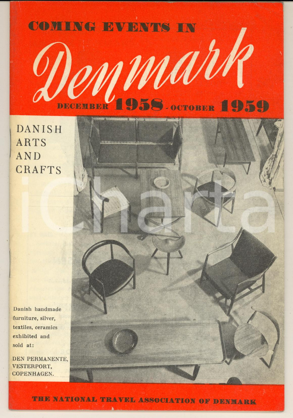 Materiale pubblicitario d’epoca December 1958  October 1959  Coming events in DENMARK 39 pp. 1