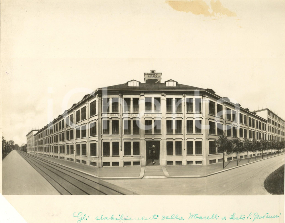 Fotografia d epoca originale 1932 SESTO SAN GIOVANNI  Stabilimenti MAGNETI MARELLI  Foto 26x21 cm 1