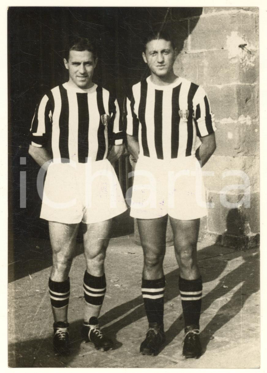 Fotografia d epoca originale 1935 ca CALCIO JUVENTUS  Alfredo FONI Pietro RAVA Foto 11x15 cm 1