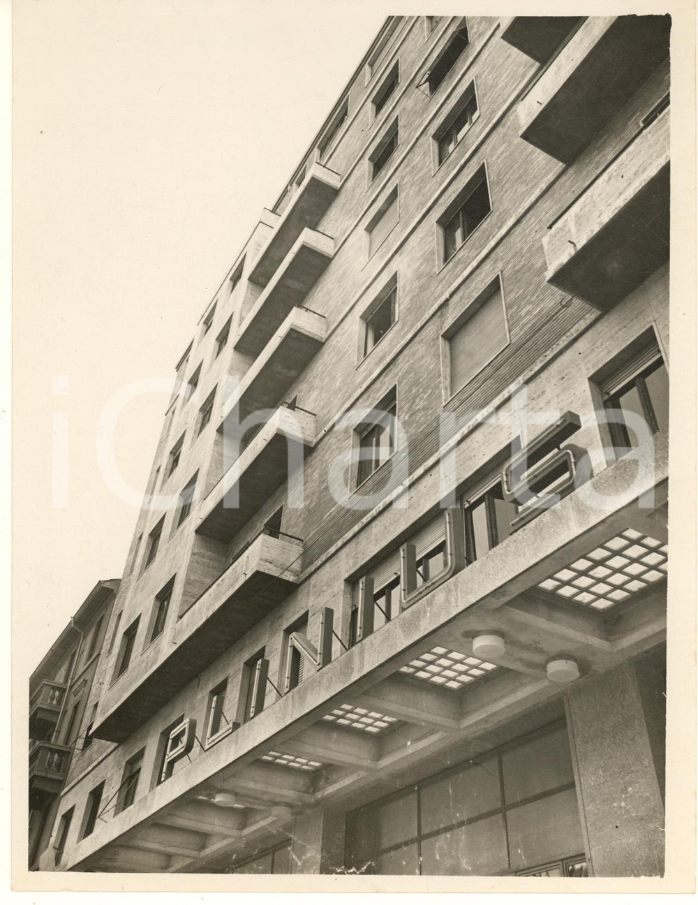 Fotografia d epoca originale 1936 ARCHITETTURA MILANO Viale Abruzzi  Nuovo Teatro Cinema PLINIUS Foto 1