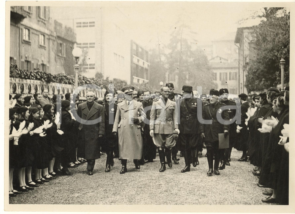 Fotografia d epoca originale 1938 MILANO Inaugurazione della Casa del Balilla  Renato RICCI  Foto 1