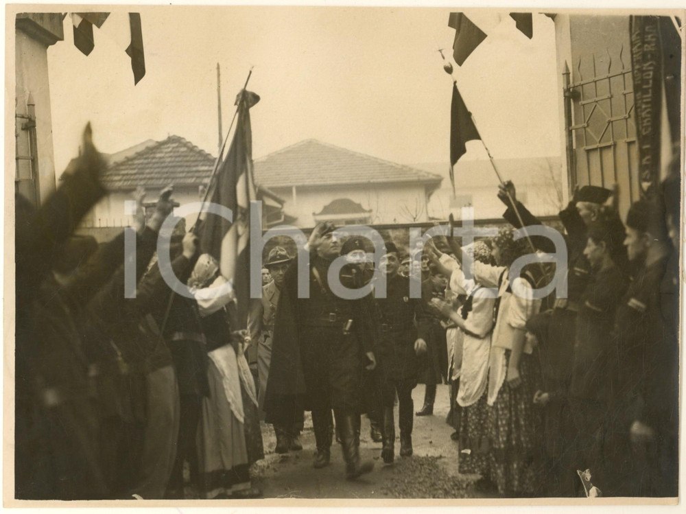 Fotografia d epoca originale 1936 MILANO AFFORI Federale Rino PARENTI a Villa Litta Modigliani Foto 1