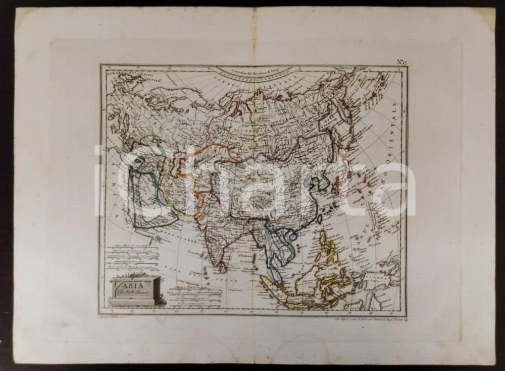 Opera d’arte autentica 1811 ASIA Incisione Marco DI PIETRO Gabinetto letterario NAPOLI 1