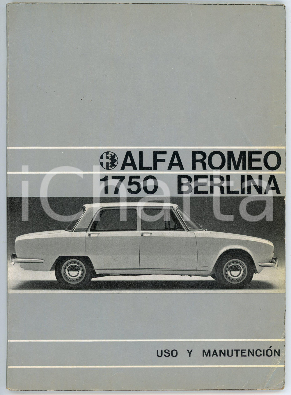 Libro, pubblicazione d epoca 1968 ALFA ROMEO 1750 Berlina  Manual uso y manutención 1