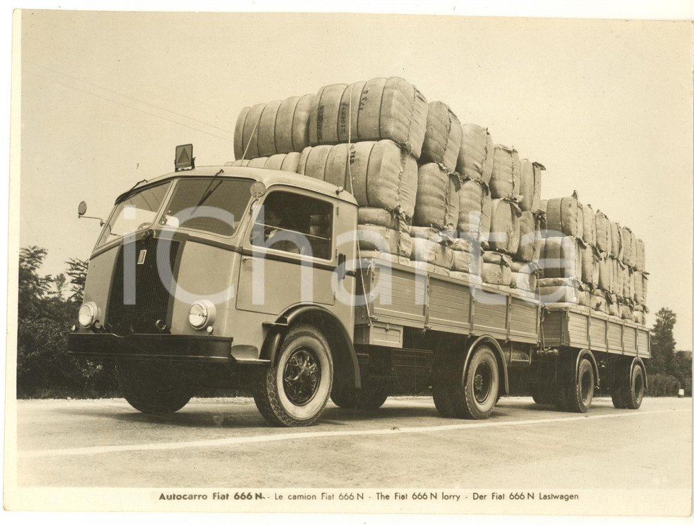 Fotografia d epoca originale 1939 TRASPORTI ITALIA Nuovo autocarro FIAT 666 N  Foto 20x15 cm 1