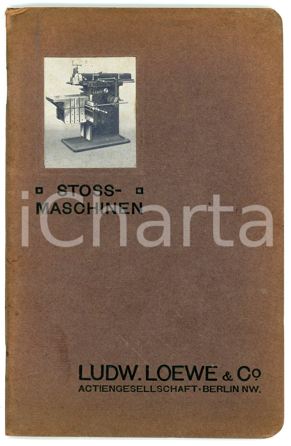 Libro, pubblicazione d epoca 1910 BERLIN Ludwig LOEWE Actiengesellschaft  Stossmaschinen  Catalogue 1