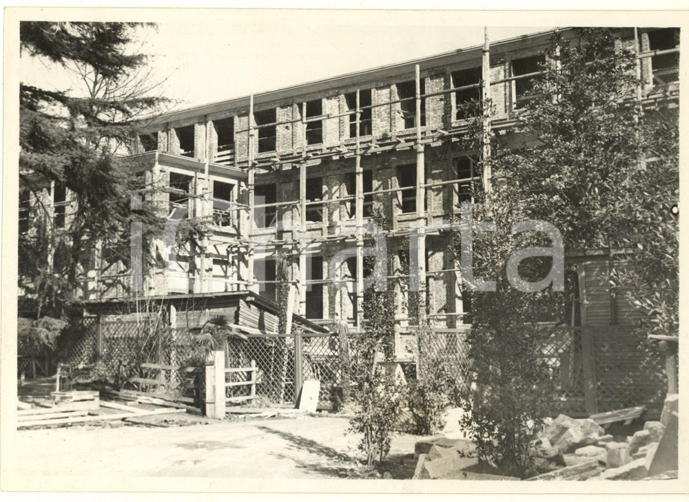 Fotografia d epoca originale 1941 MILANO Lavori a Palazzi ISIMBARDI  Nuovo Palazzo della Provincia Foto 1