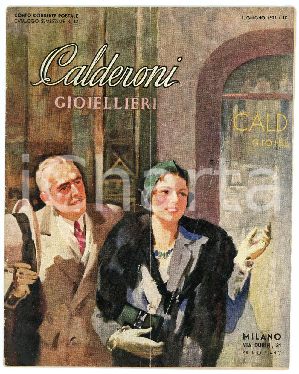 Libro, pubblicazione d epoca 1931 MILANO Via Durini 31 GIOIELLIERI CALDERONI Catalogo illustrato 1