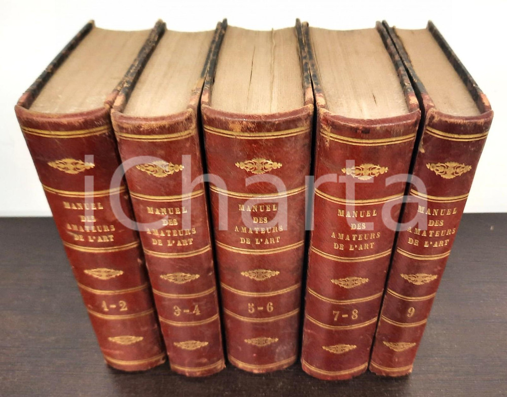 Libro, pubblicazione d epoca 17971808 HUBER  ROST Manuel des curieux et des amateurs de l art 5 voll. 1