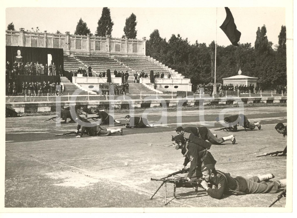 Fotografia d epoca originale 1939 Autodromo di MONZA  Chiusura Campro Pre Dux  Tattica di guerra Foto 1