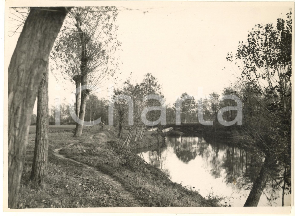 Fotografia d epoca originale 1934 MILANO Nuovo parco di LAMBRATE  Veduta  Fotografia 24x18 cm 1