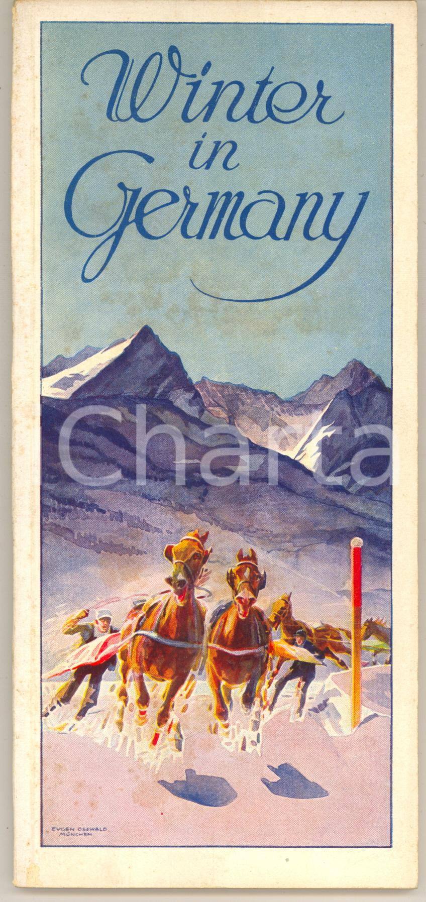 Materiale pubblicitario d’epoca 1935 ca TOURISM  Winter in GERMANY  ILLUSTRATED booklet 120 pp. 1
