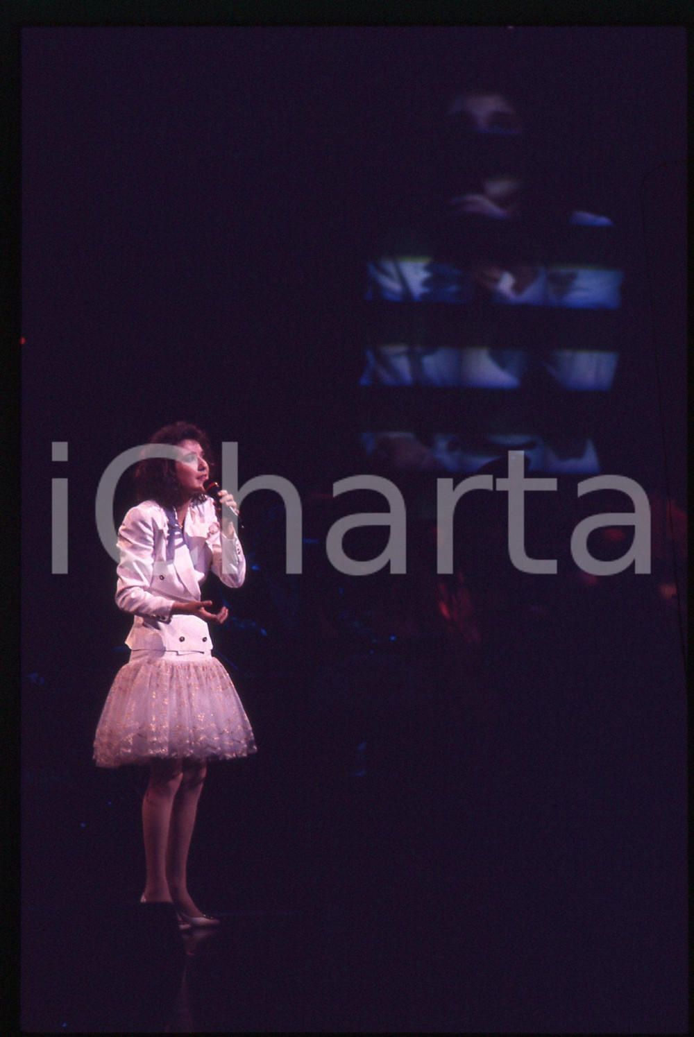 Fotografia d epoca originale 1988 DUBLINO  Celine DION  EUROVISION SONG CONTEST 35mm VINTAGE SLIDE 1