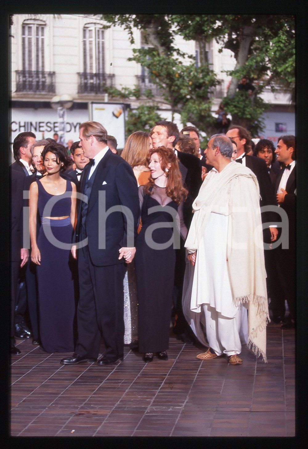 Fotografia d epoca originale 1995 FESTIVAL CANNES Nick NOLTE e cast di JEFFERSON IN PARIS 35mm VINTAGE SLIDE 1