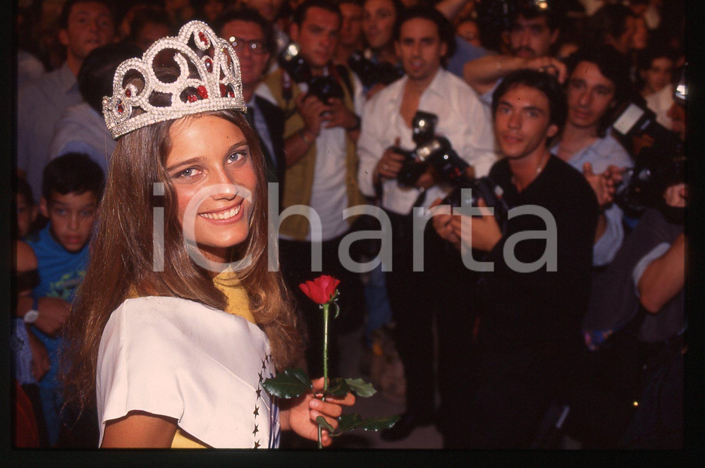 Fotografia d epoca originale 1996 CANALE 5 BELLISSIMA  Vincitrice Elisa SALMASI 35mm VINTAGE SLIDE 4 1