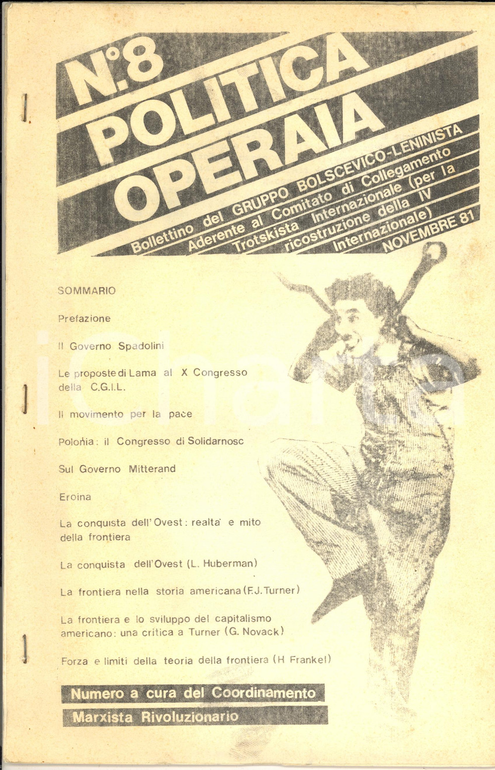 Giornale, rivista storica 1981 POLITICA OPERAIA Governo SPADOLINI  Congresso Solidarnosc Bollettino n°8 1