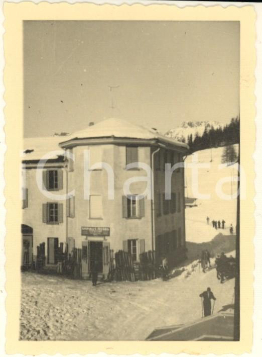 Fotografia d epoca originale 1936 POTRESINA SVIZZERA Veduta con Skihaus ROSEG Foto 6x8 cm 1