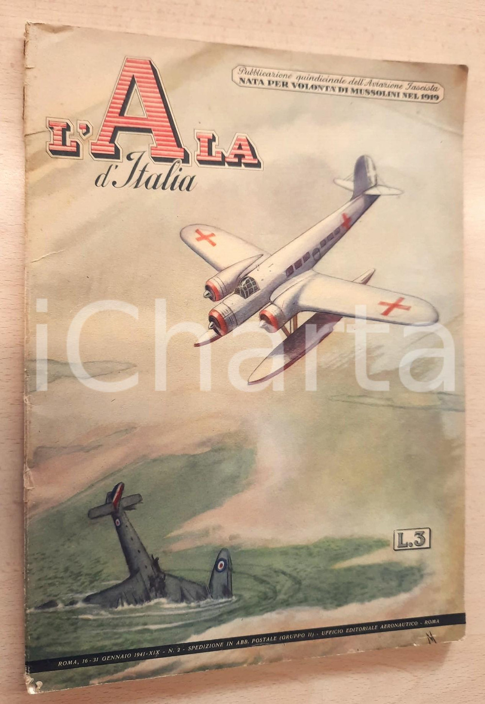 Giornale, rivista storica 1941 L ALA D ITALIA Vita di campo in A.O.I.  Aviazione di pace Rivista 1