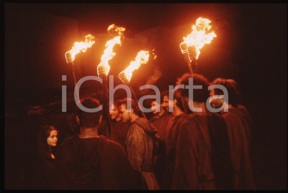 Fotografia d epoca originale 1989 FRANCESCO  Mickey ROURKE in una scena del film 35mm VINTAGE SLIDE 7 1