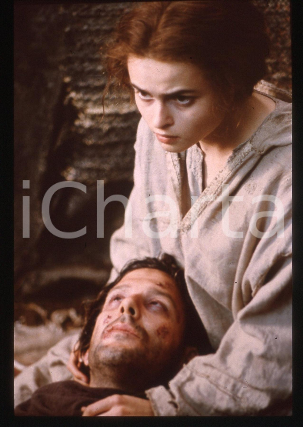 Fotografia d epoca originale 1989 FRANCESCO Mickey ROURKE Helena BONHAM CARTER in scena 35mm VINTAGE SLIDE 5 1