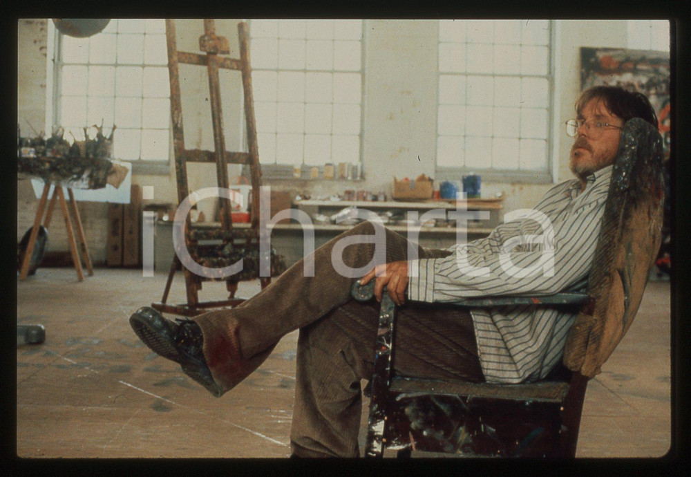 Fotografia d epoca originale 1989 NEW YORK STORIES  STORIE DI NEW YORK Nick NOLTE scena 35mm VINTAGE SLIDE 1