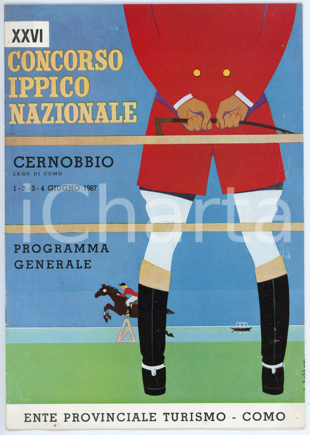 Libro, pubblicazione d epoca 1967 CERNOBBIO  XXVI Concorso ippico nazionale  Programma generale 1