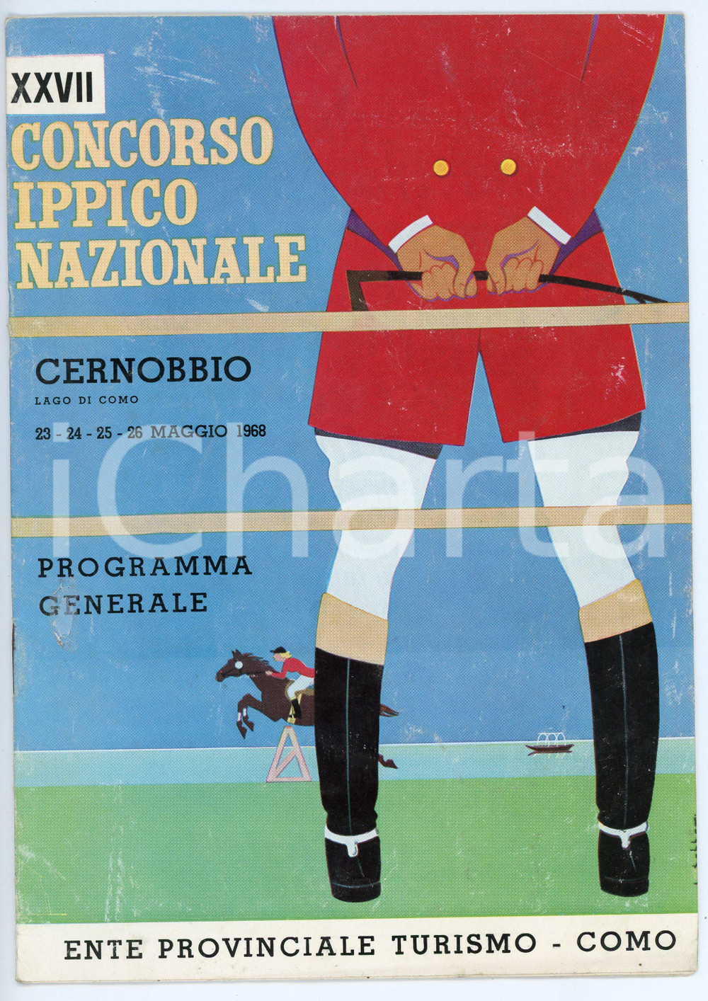 Libro, pubblicazione d epoca 1968 CERNOBBIO  XXVII Concorso ippico nazionale  Programma generale 1