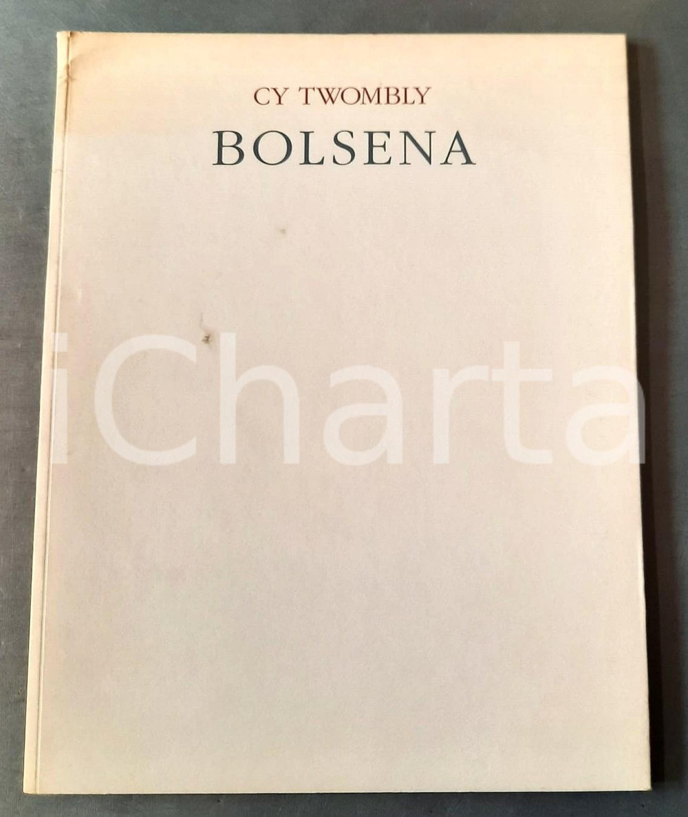 Libro, pubblicazione d epoca 1989 Cy TWOBLY  Bolsena  Catalogo mostra Gagosian Gallery NEW YORK 1