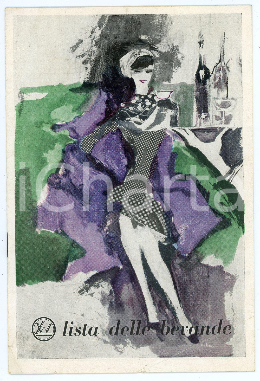 Libro, pubblicazione d epoca 1961 WAGON LITS  COOK Lista delle bevande  Listino 13x20 cm 1