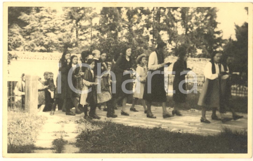 Fotografia d epoca originale 1952 COLLE BRIANZA / Eremo S. Genesio  Festa di San Genesio Foto 8x14 4 1