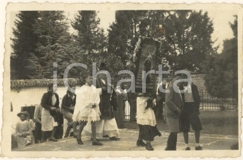 Fotografia d epoca originale 1952 COLLE BRIANZA / Eremo S. Genesio  Festa di San Genesio Foto 10x7 5 1