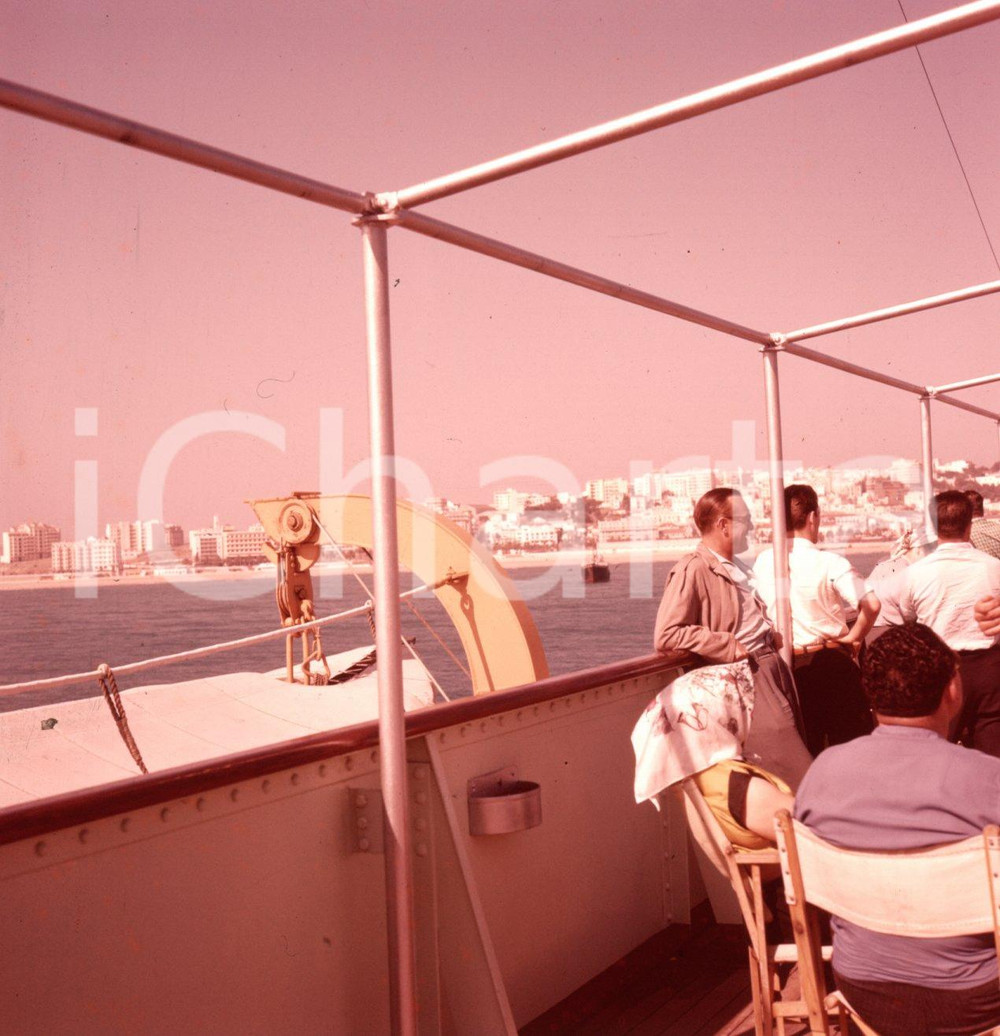 Fotografia d epoca originale 1961 GIBILTERRA vita di bordo sul traghetto per l Africa NEGATIVO ORIGINALE 4 1