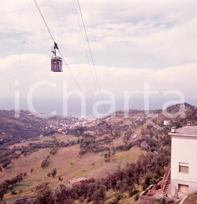 Fotografia d epoca originale 1965 ca SANREMO La funivia da centro città al monte Bignone POSITIVO ORIGINALE 2 1