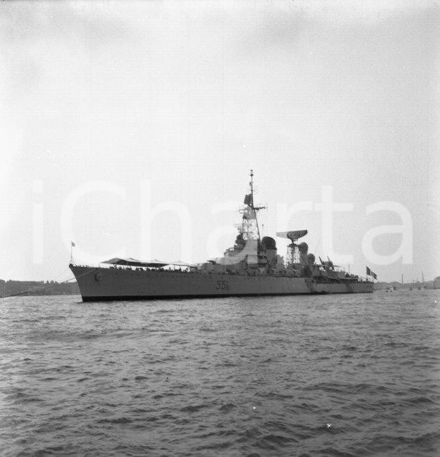 Fotografia d epoca originale 1967 VENEZIA Incrociatore Leggero Giuseppe GARIBALDI C 551 NEGATIVO ORIGINALE 1