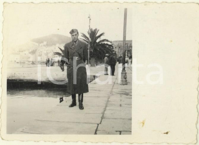Fotografia d epoca originale 1941 WW2 SPALATO Occupazione italiana  Ferruccio GARRONE comando Ferrovieri 1