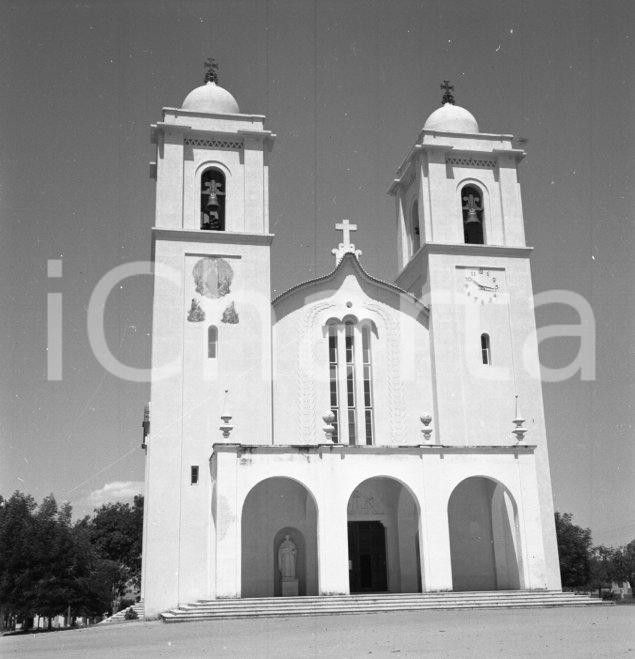 Fotografia d epoca originale 1965 ca NAMPULA MOZAMBICO Catedral de Nossa Senhora de Fátima NEGATIVO ORIGINALE 1