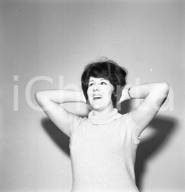 Fotografia d epoca originale 1966 Fiorella BINI CHERUBINI Ritratto NEGATIVO ORIGINALE 11 1