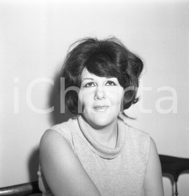 Fotografia d epoca originale 1966 Fiorella BINI CHERUBINI Ritratto NEGATIVO ORIGINALE 12 1
