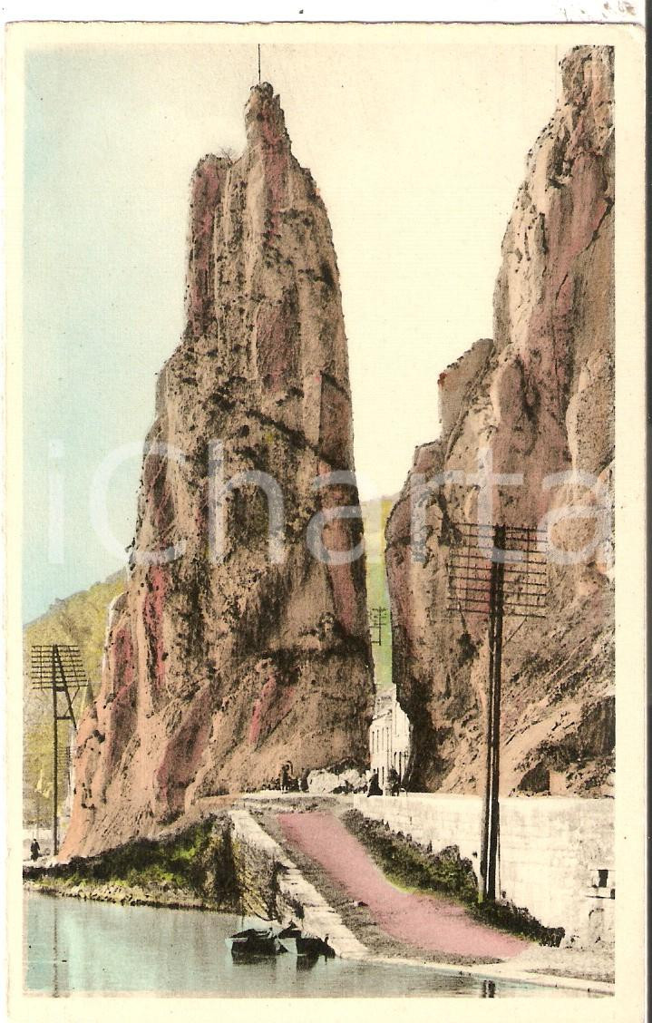 Cartolina originale da collezione 1930 ca DINANT BELGIQUE Panorama con ROCHER BAYARD Cartolina FP NV 1